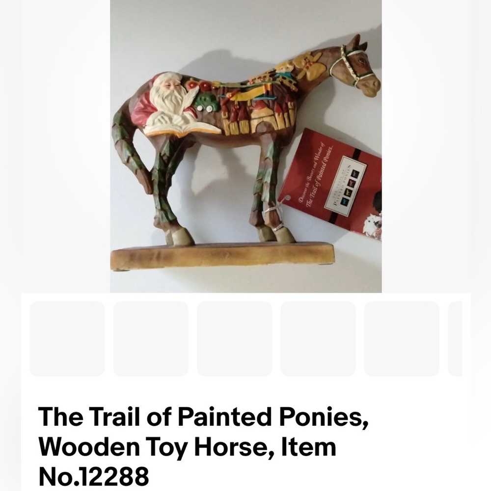 The Trail of Painted Ponies Wooden Toy Horse - Multicolor